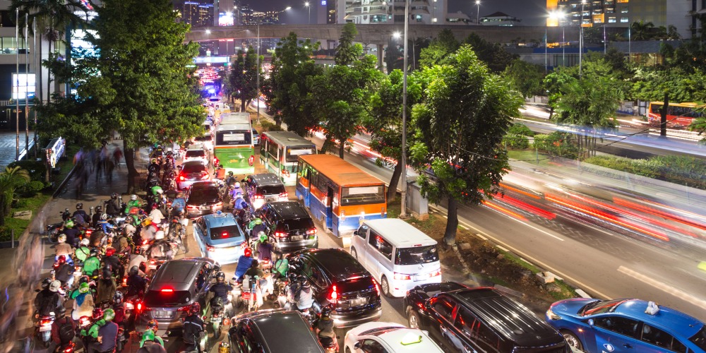 Jakarta traffic jam
