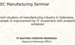 Production Management System Supporting Manufacturing to Win Global Competition in Indonesia