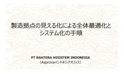 現場でできる！インドネシア製造業向け工場内の業務効率化＆見える化