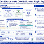 Diagram terstruktur tentang antarmuka COM dan ekstensi plugin Asprova