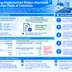Diagram terstruktur tentang implementasi sistem akuntansi dan kepatuhan pajak di Indonesia