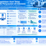 Infografis yang merangkum pengelolaan aset tetap dan metode penyusutan di Indonesia