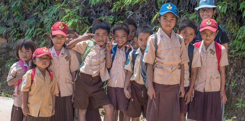 インドネシアの小学生