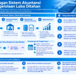Diagram terstruktur tentang sistem akuntansi dan pengelolaan laba ditahan