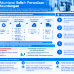 Infografis yang merangkum dampak akuntansi selisih persediaan terhadap keuntungan