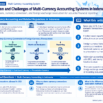 Infographic structuring multi-currency accounting flow and regulations in Indonesia