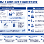 ぎっくり腰の原因と日常生活への影響を示す構造化した図解