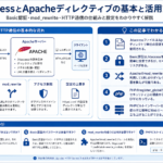 Apacheディレクティブと.htaccess設定の仕組みを構造化した図解