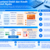 Diagram terstruktur tentang peran debit dan kredit dalam akuntansi