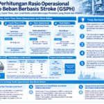 Infografis yang merangkum metode perhitungan rasio operasional dan beban berbasis stroke