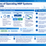 Infographic structuring MRP operation challenges and solutions in Indonesia