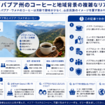 西パプア州のコーヒーと地域背景の複雑な関係を示す図解