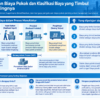 Diagram terstruktur tentang pengelolaan biaya pokok dan klasifikasi biaya yang timbul di manufaktur Indonesia