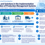 Infographic structuring the flow of production management and cost management systems