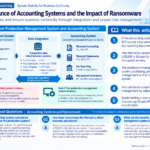 Infographic structuring the relationship between production management and accounting systems