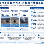ブロモ山観光の魅力と体験を構造化した図解
