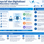 Diagram terstruktur tentang penerapan IoT di pabrik manufaktur Indonesia
