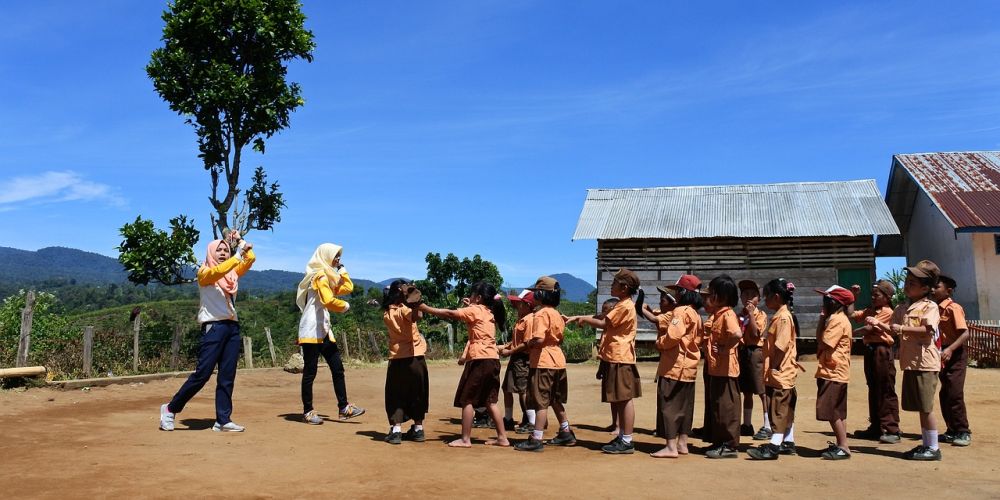 インドネシアの小学生