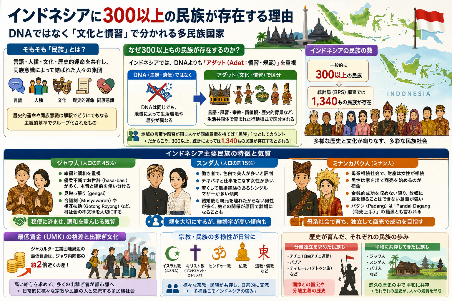 インドネシアの民族