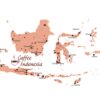 インドネシアのコーヒーマップ