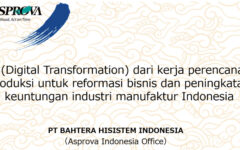 DX (Digital Transformation) dari kerja perencanaan produksi untuk reformasi bisnis