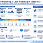 Structured diagram of production schedulers, PSI tables, and load planning in Indonesia