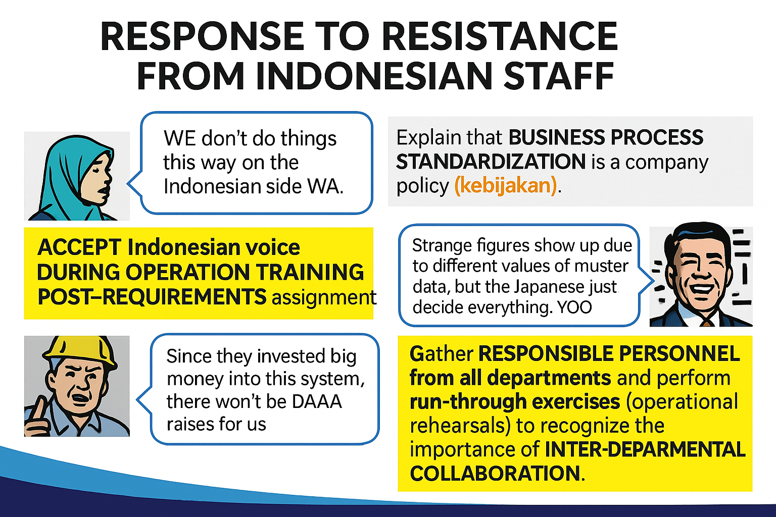 Response to the backlash from Indonesian staff