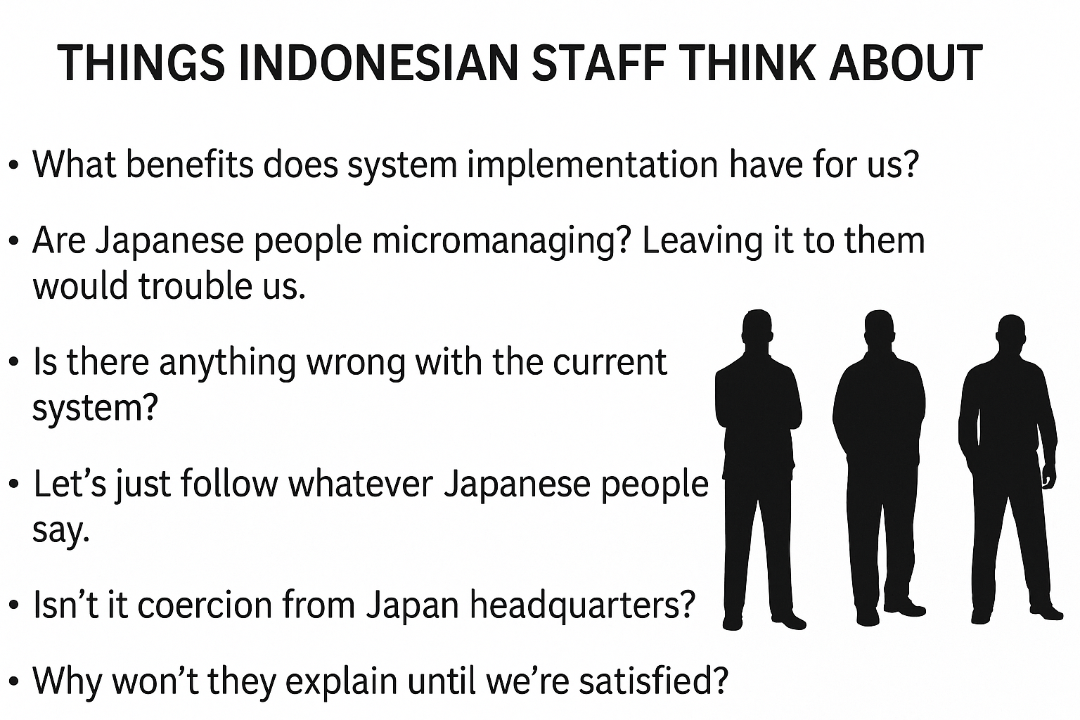 What Indonesian staff think