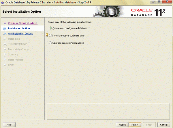 Oracle 11g Release2 32bit版のインストール手順