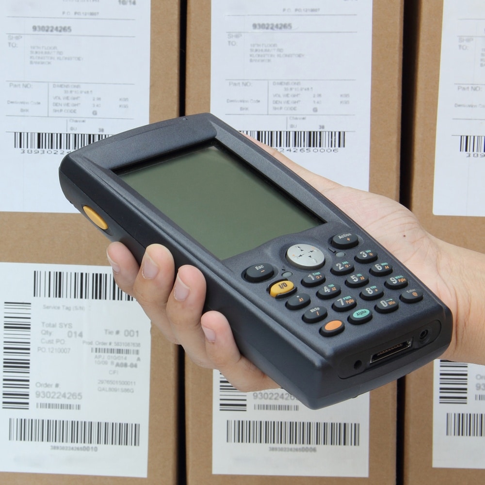 Barcode reader, handheld terminal and wireless handheld terminal ...